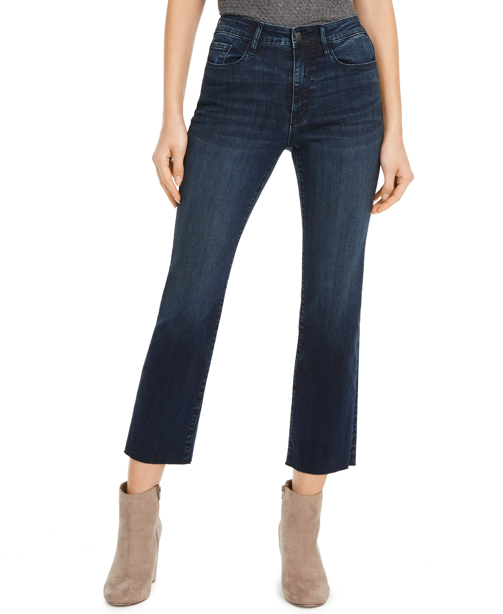 Numero Women's Cropped Mid-Rise Jeans (24, Blue Wash)