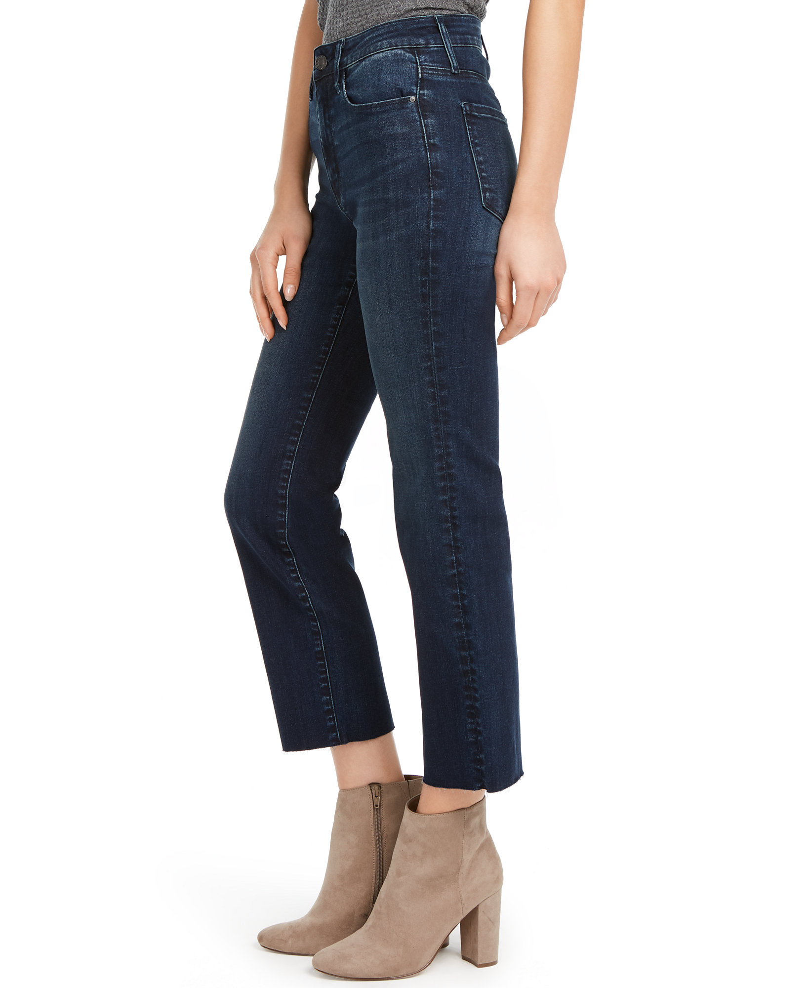 Numero Women's Cropped Mid-Rise Jeans (24, Blue Wash)