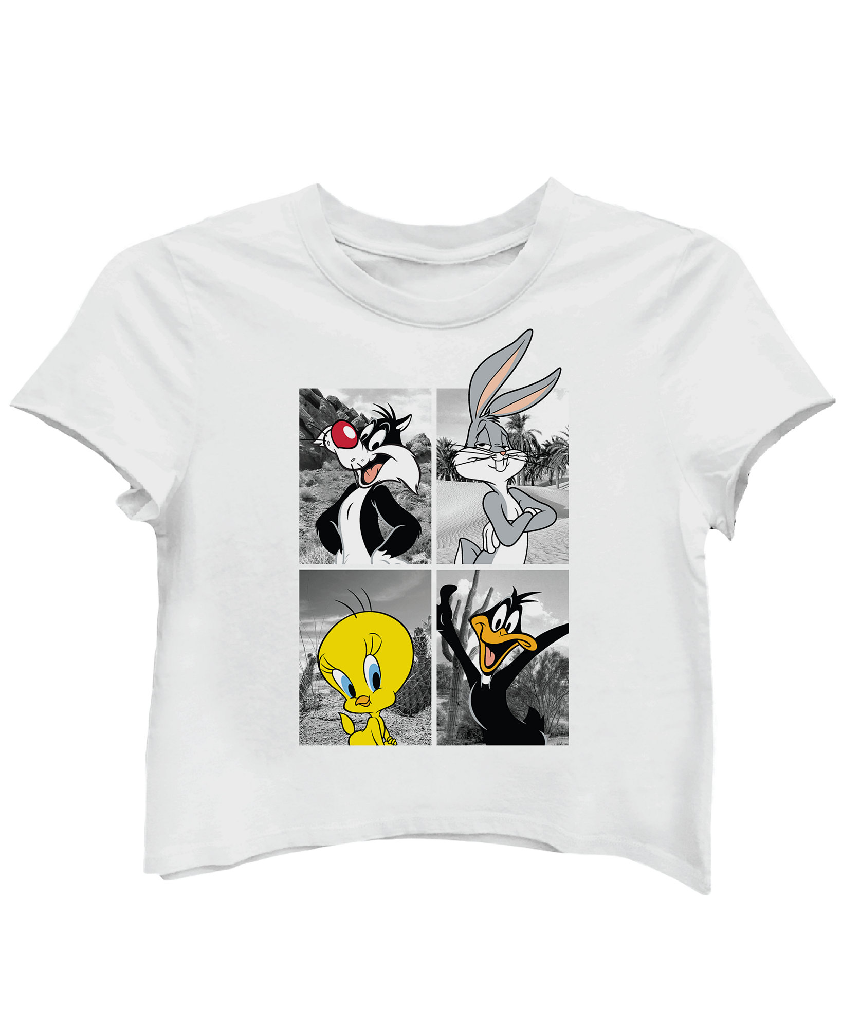Warner Brothers Women's Juniors' Looney Tunes Photo T-Shirt (X-Large,  White) 193844260287 eBay